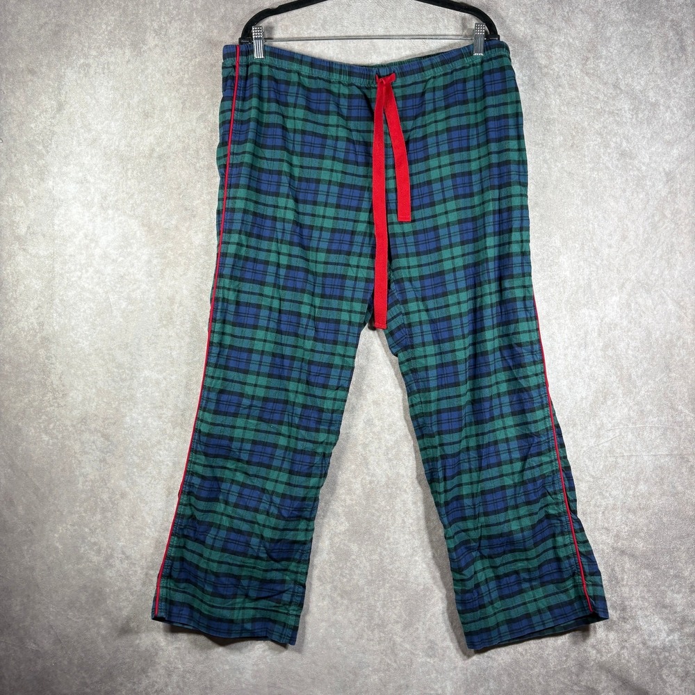 Vineyard Vines Blackwater Pajama Lounge Pants Mens Large Green Plaid Flannel